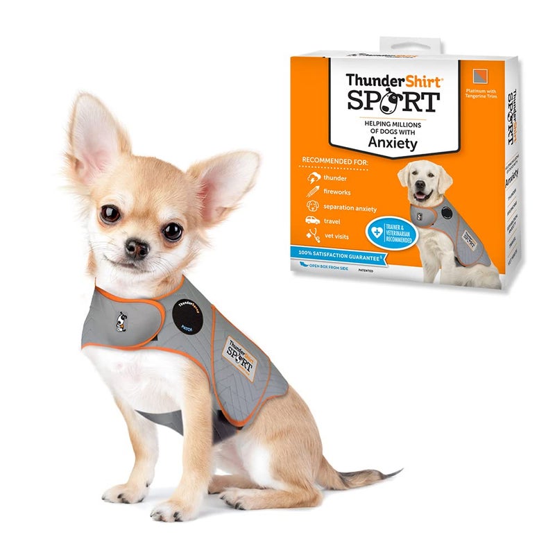 ThunderShirt for Dogs, XX Small, Platinum Sport - Dog Anxiety Relief Calming Vest - Image 1